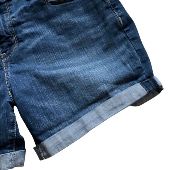 Levi Strauss Signature Gold Mid-Rise Denim Shorts-Cuffed-Size 12-GUC - Picture 3 of 6